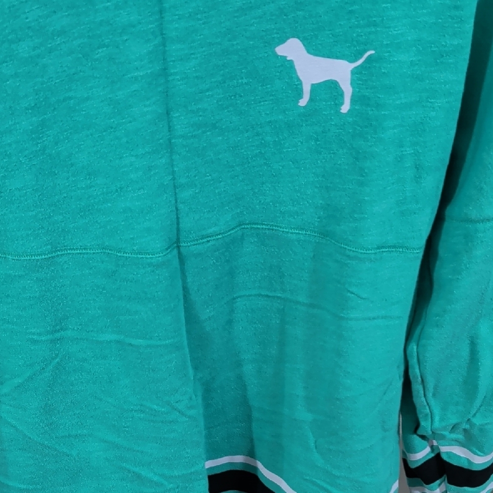PINK Victoria's Secret Teal Crewneck Sweater - Picture 3 of 4